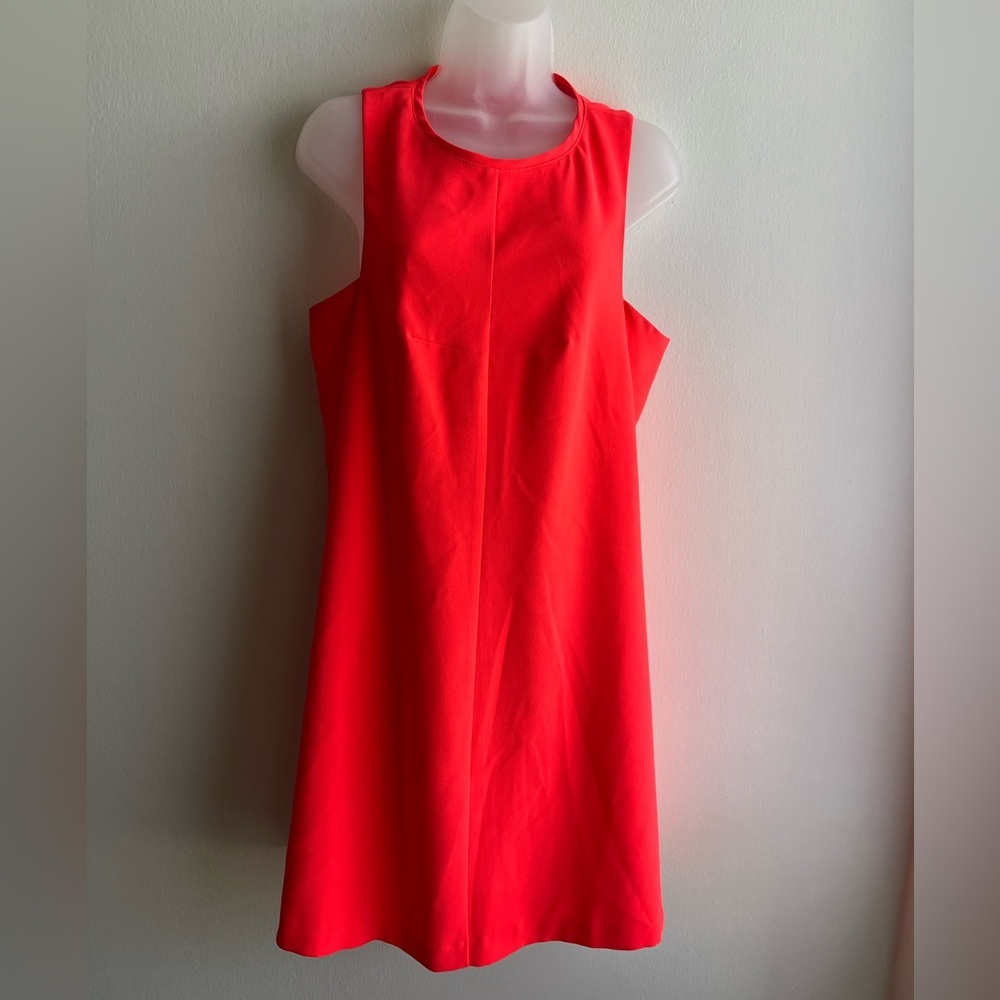 Trina Turk Neon Pink Sleeveless Shift Cocktail Party Formal Dress Women’s Size 8